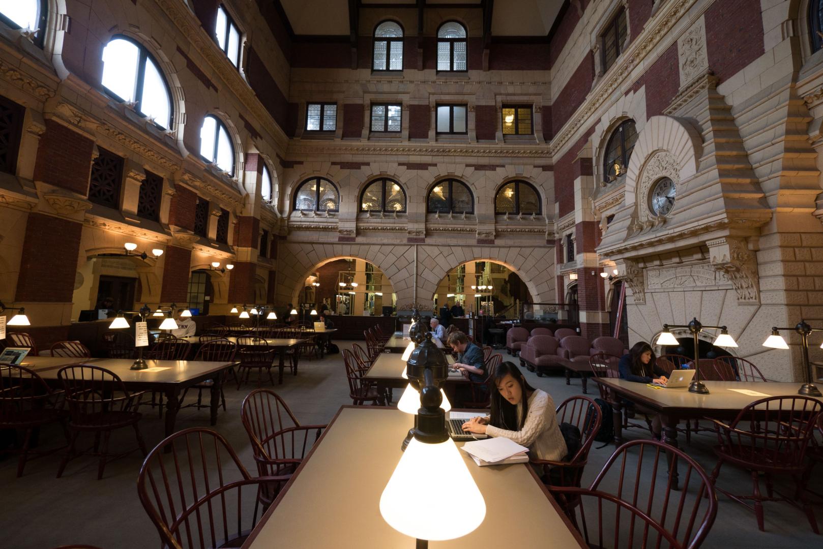 Fisher Fine Arts Library from the inside